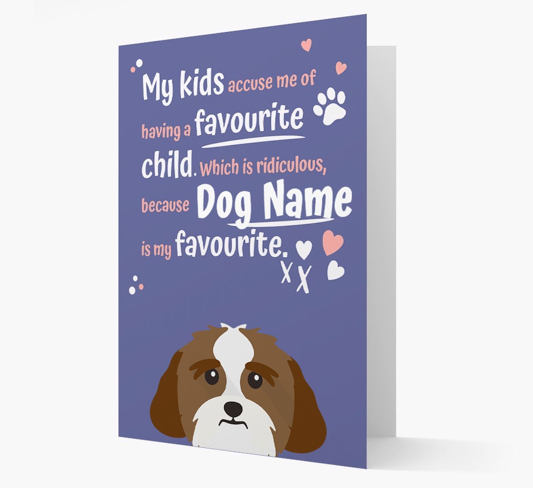 'Favourite Child' - Personalised {breedFullName} Card