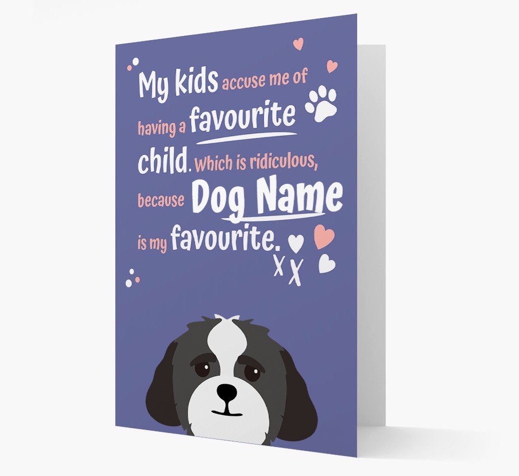 'Favourite Child' - Personalised {breedFullName} Card