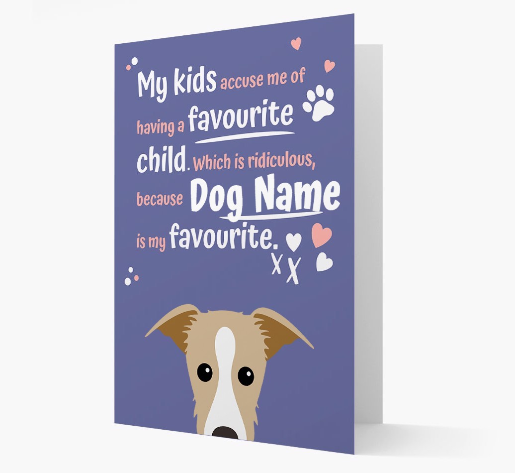 'Favourite Child' - Personalised {breedFullName} Card