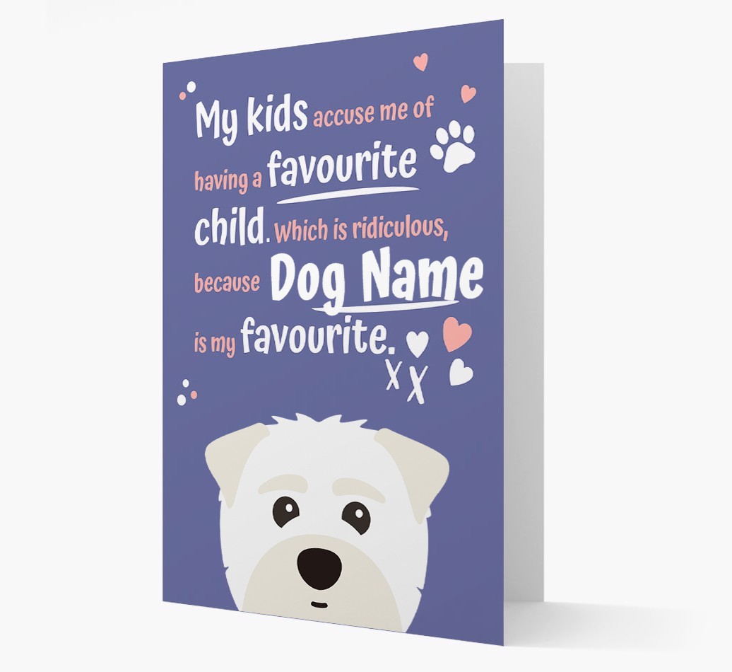 'Favourite Child' - Personalised {breedFullName} Card