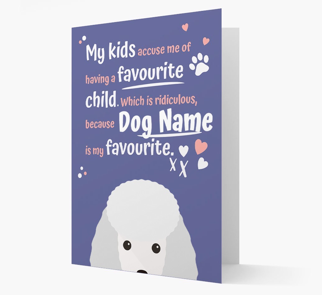 'Favourite Child' - Personalised {breedFullName} Card