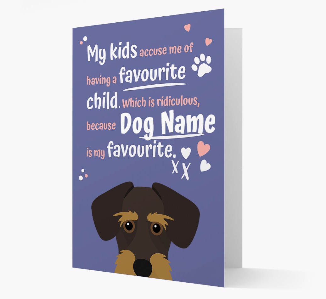 'Favourite Child' - Personalised {breedFullName} Card