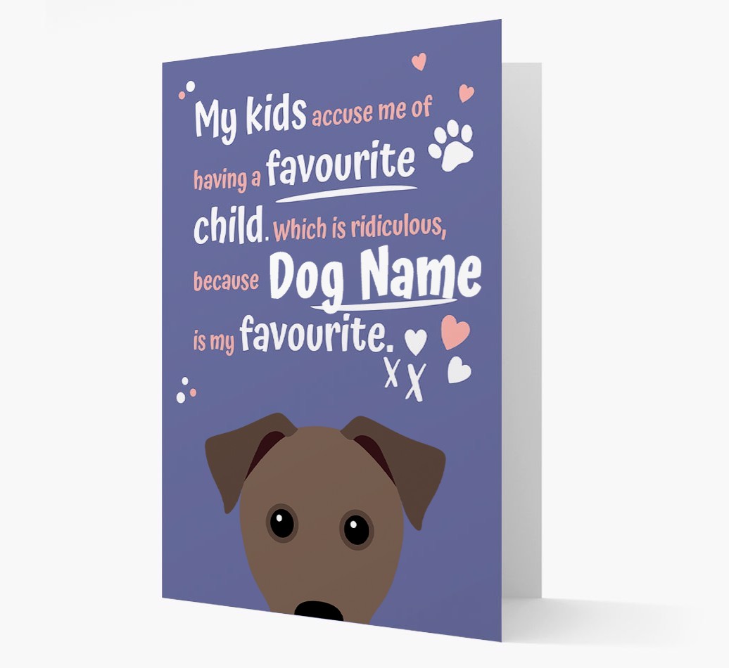 'Favourite Child' - Personalised {breedFullName} Card