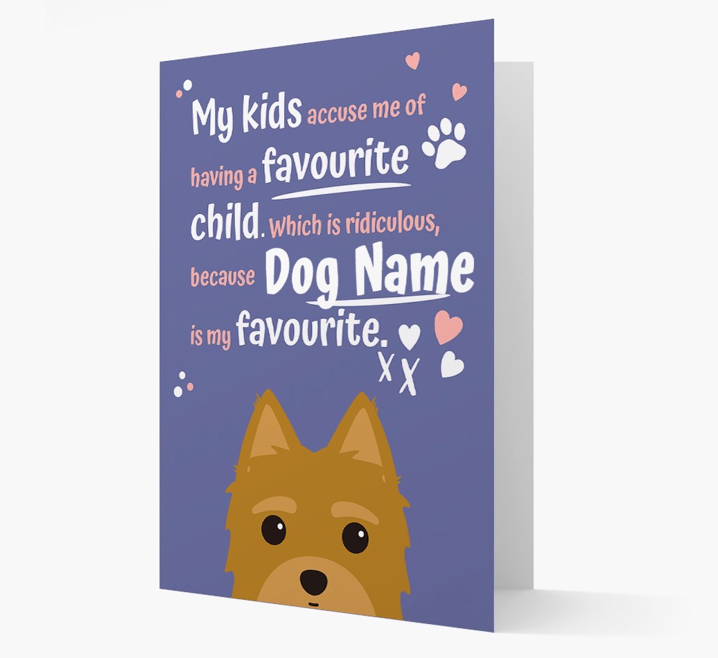 'Favourite Child' - Personalised {breedFullName} Card