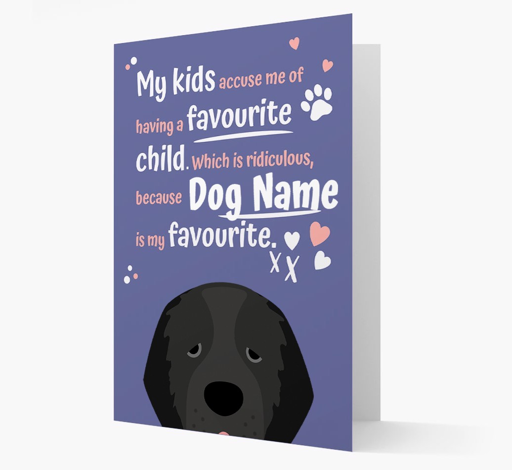'Favourite Child' - Personalised {breedFullName} Card