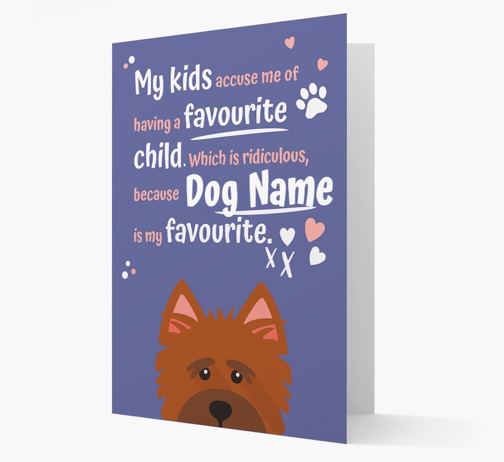 'Favourite Child' - Personalised {breedFullName} Card