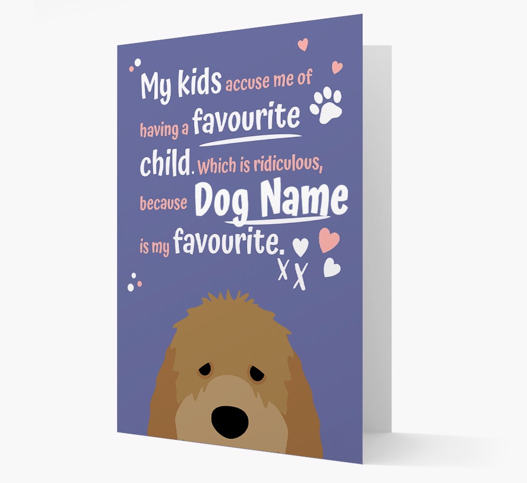 'Favourite Child' - Personalised {breedFullName} Card