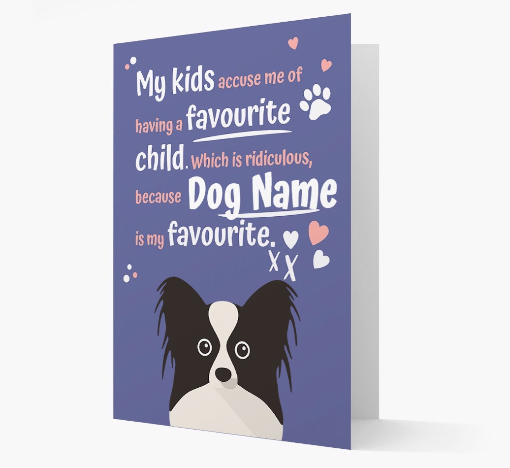 'Favourite Child' - Personalised {breedFullName} Card