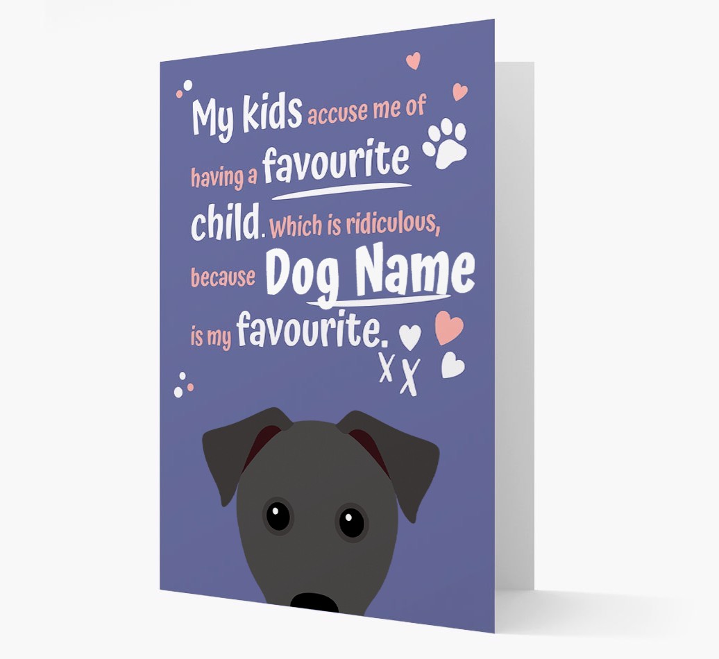 'Favourite Child' - Personalised {breedFullName} Card