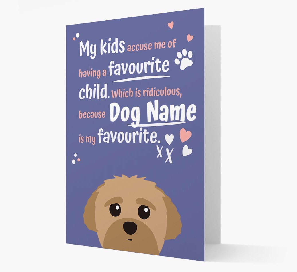 'Favourite Child' - Personalised {breedFullName} Card