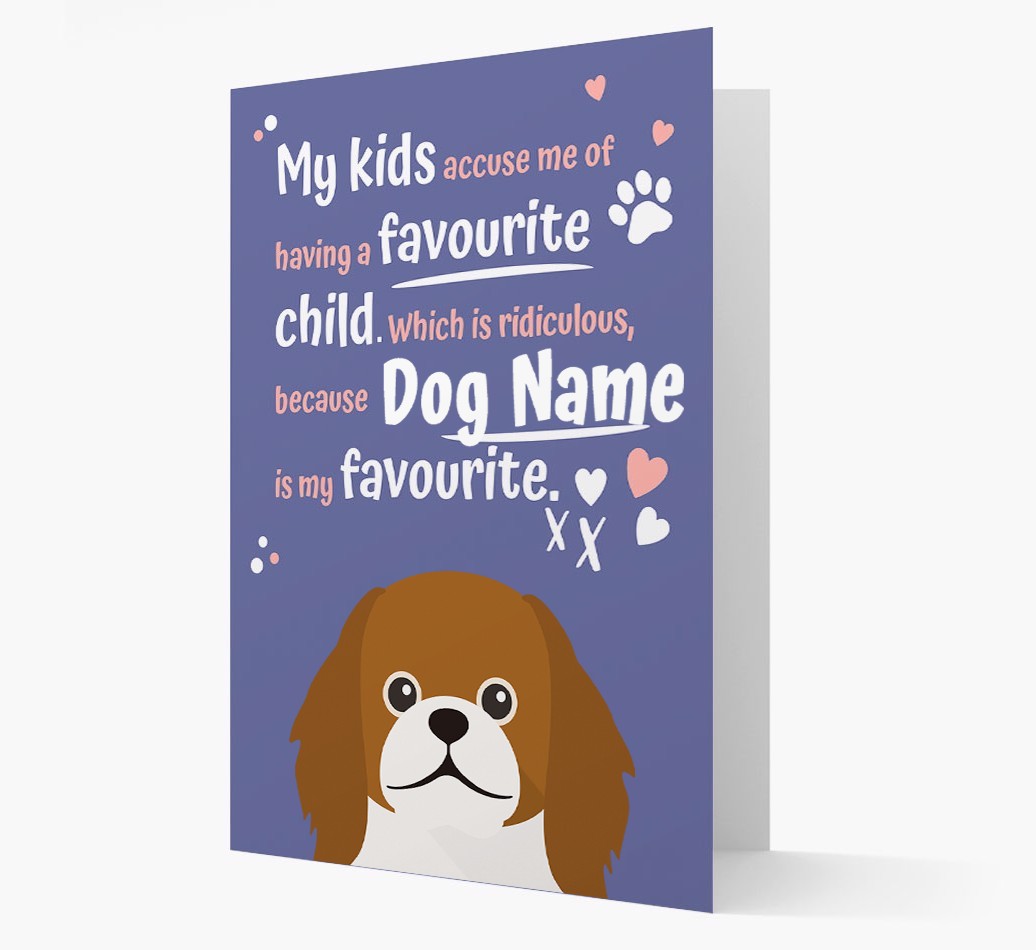 'Favourite Child' - Personalised {breedFullName} Card