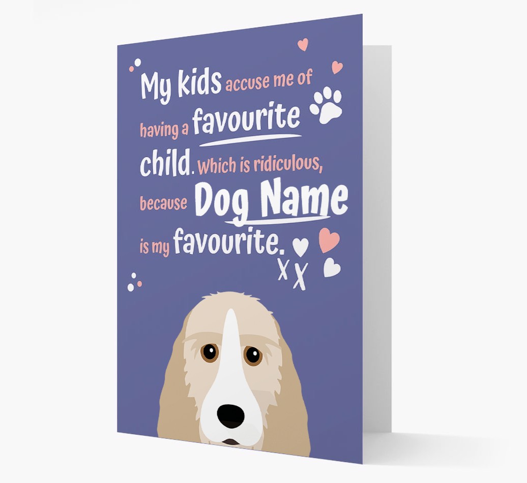 'Favourite Child' - Personalised {breedFullName} Card