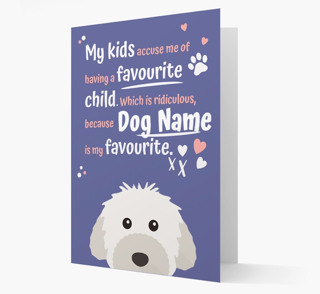 'Favourite Child' - Personalised {breedFullName} Card