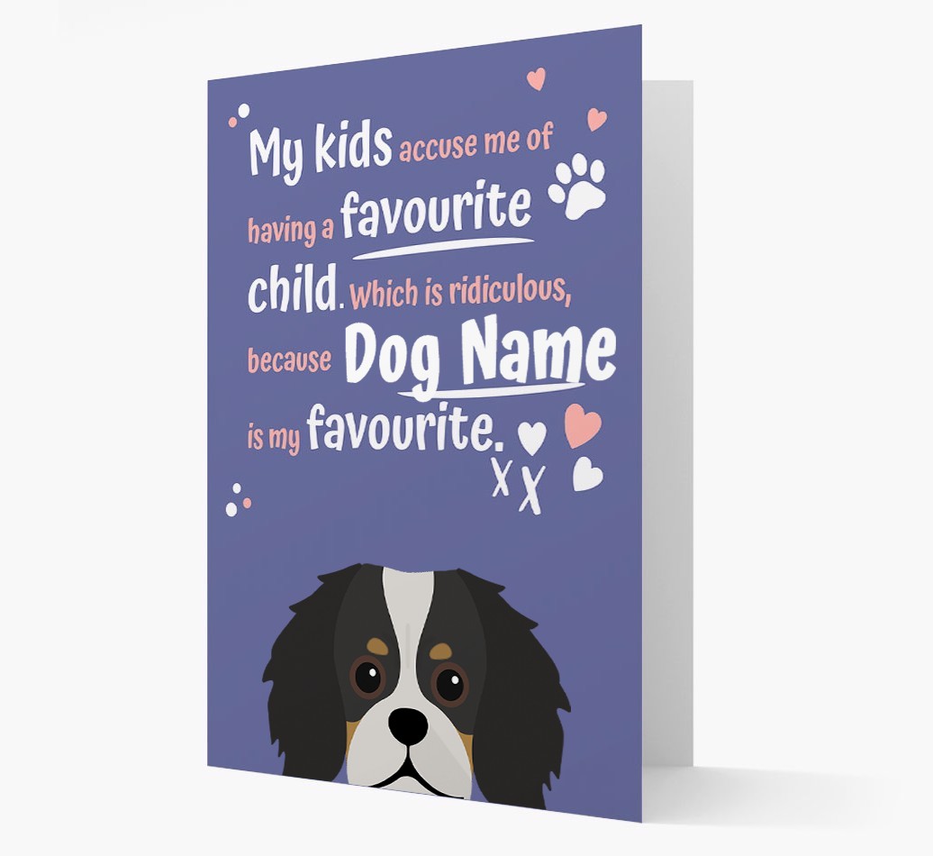 'Favourite Child' - Personalised {breedFullName} Card
