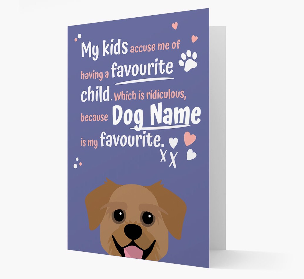 'Favourite Child' - Personalised {breedFullName} Card
