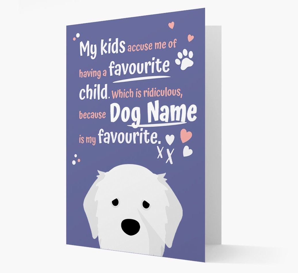 'Favourite Child' - Personalised {breedFullName} Card
