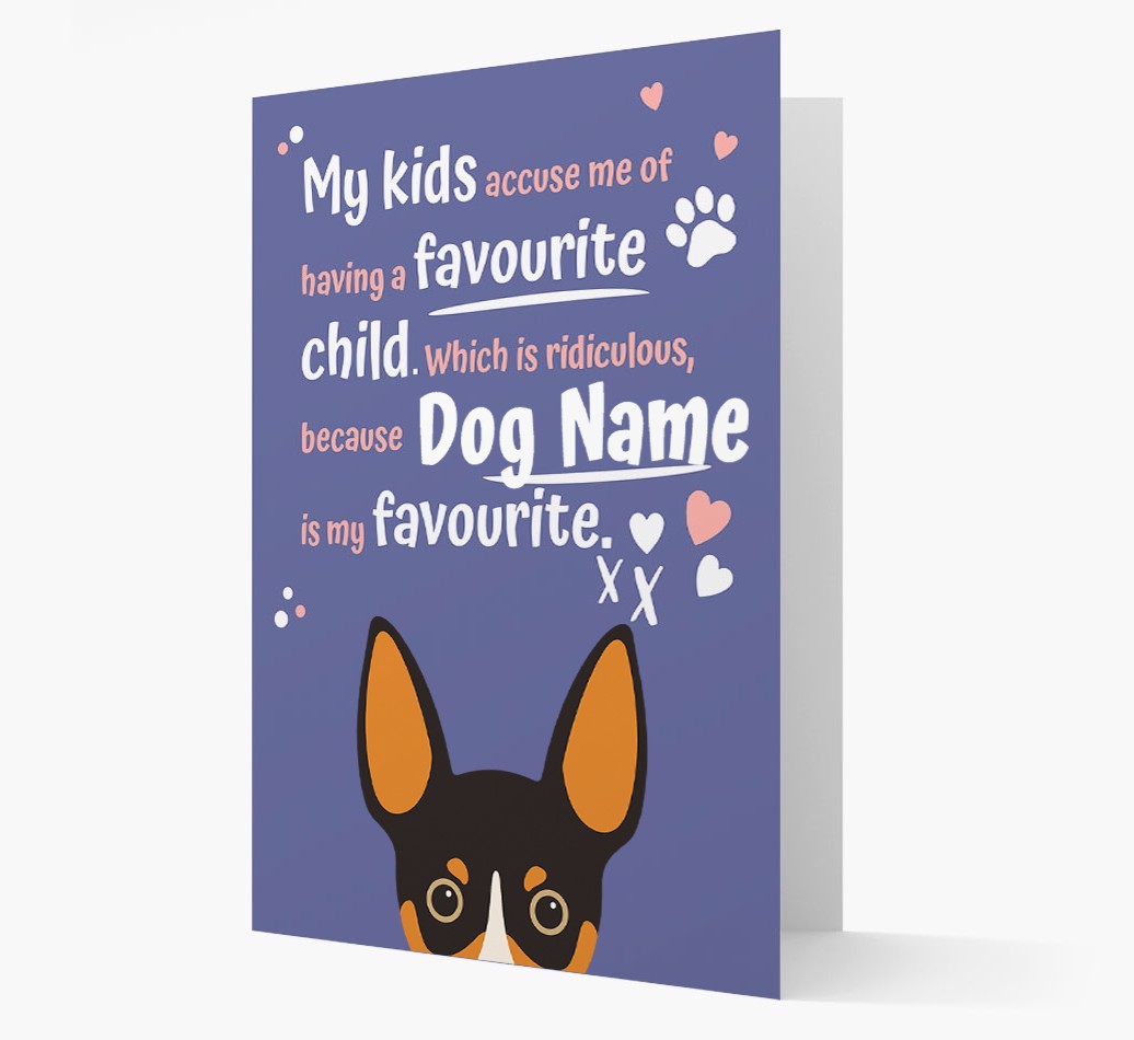 'Favourite Child' - Personalised {breedFullName} Card