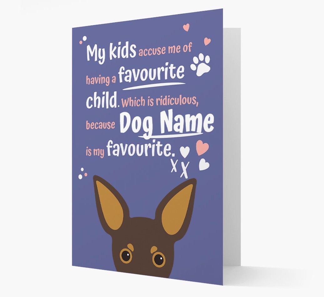 'Favourite Child' - Personalised {breedFullName} Card