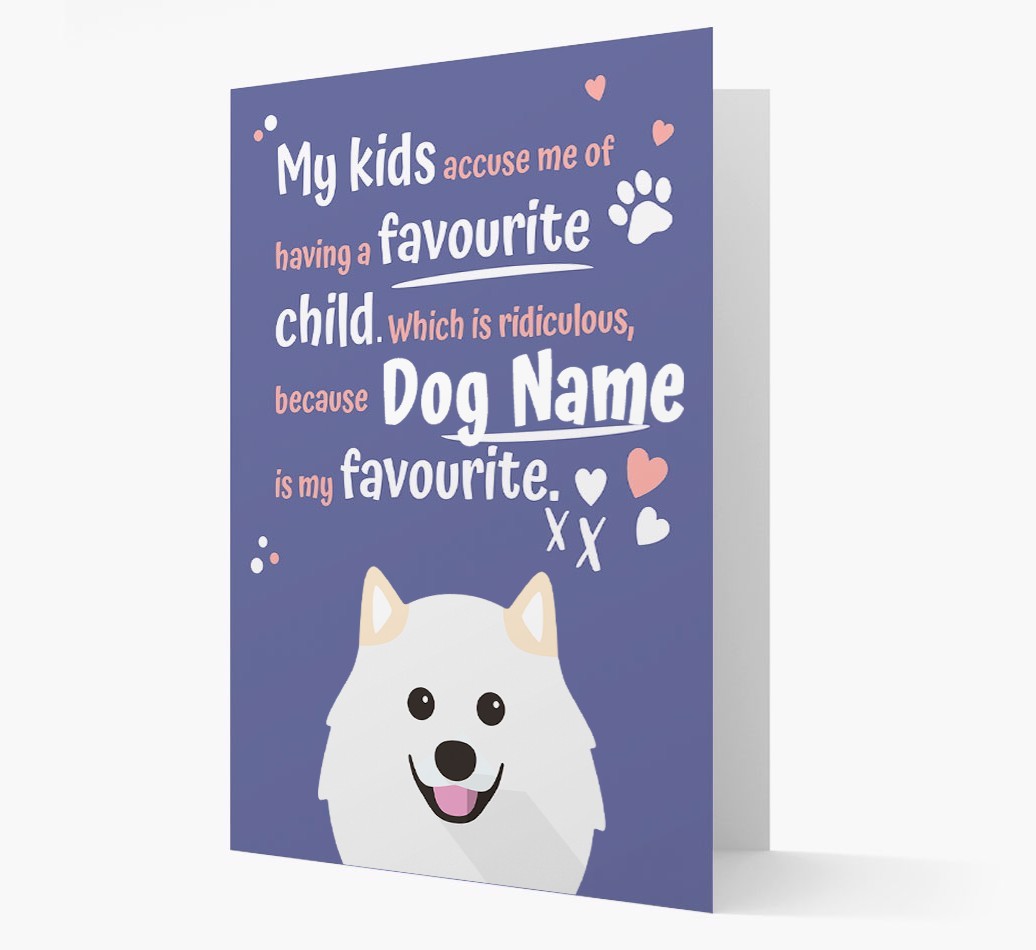 'Favourite Child' - Personalised {breedFullName} Card