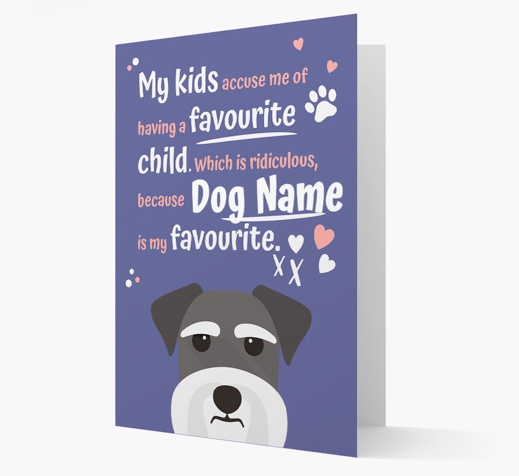 'Favourite Child' - Personalised {breedFullName} Card