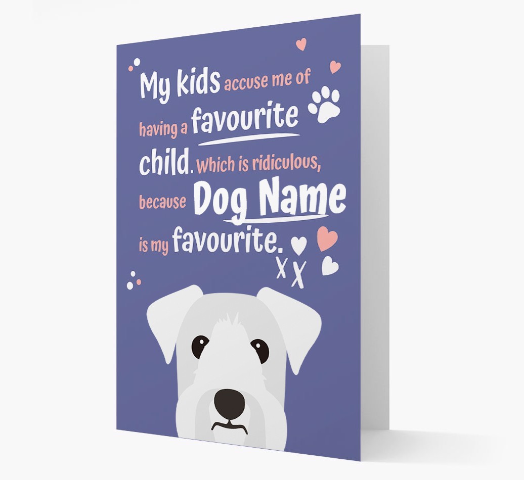 'Favourite Child' - Personalised {breedFullName} Card