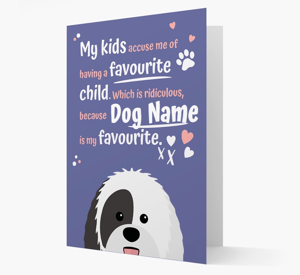'Favourite Child' - Personalised {breedFullName} Card