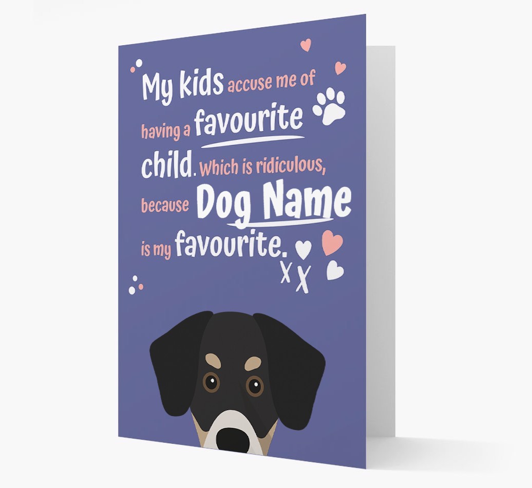'Favourite Child' - Personalised {breedFullName} Card