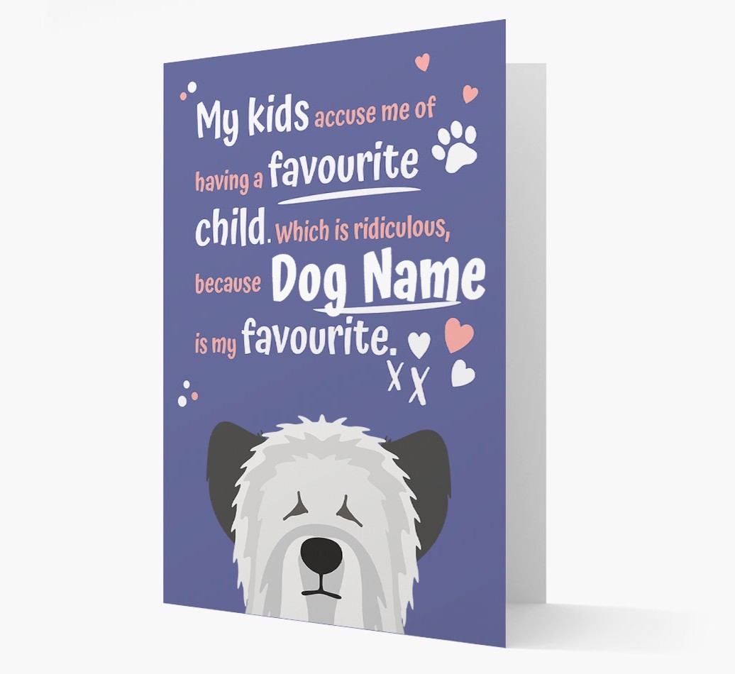 'Favourite Child' - Personalised {breedFullName} Card