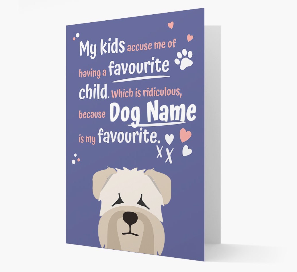 'Favourite Child' - Personalised {breedFullName} Card