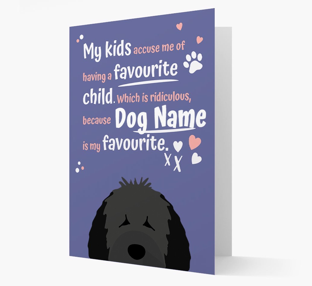 'Favourite Child' - Personalised {breedFullName} Card
