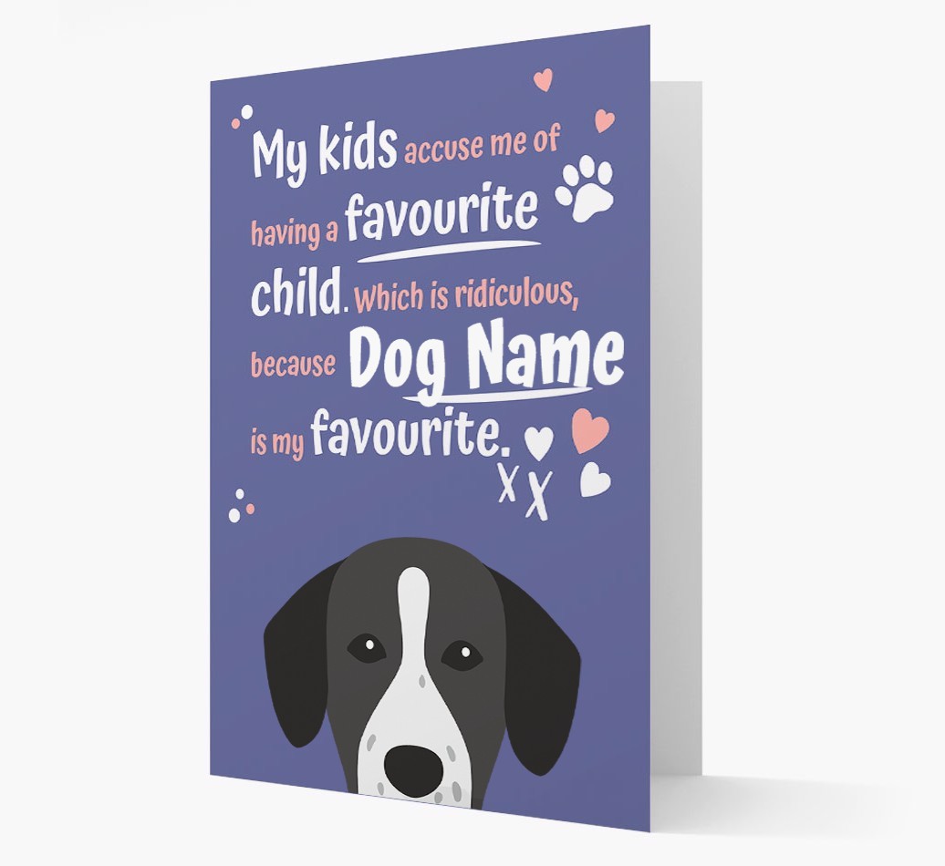 'Favourite Child' - Personalised {breedFullName} Card