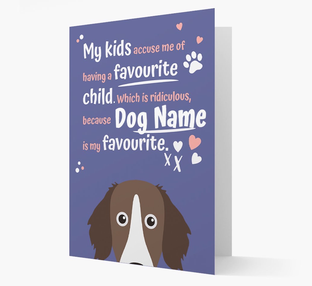'Favourite Child' - Personalised {breedFullName} Card