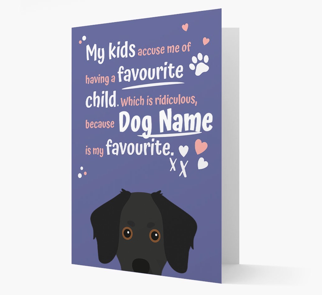 'Favourite Child' - Personalised {breedFullName} Card