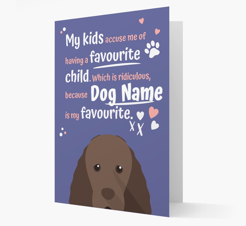 'Favourite Child' - Personalised {breedFullName} Card