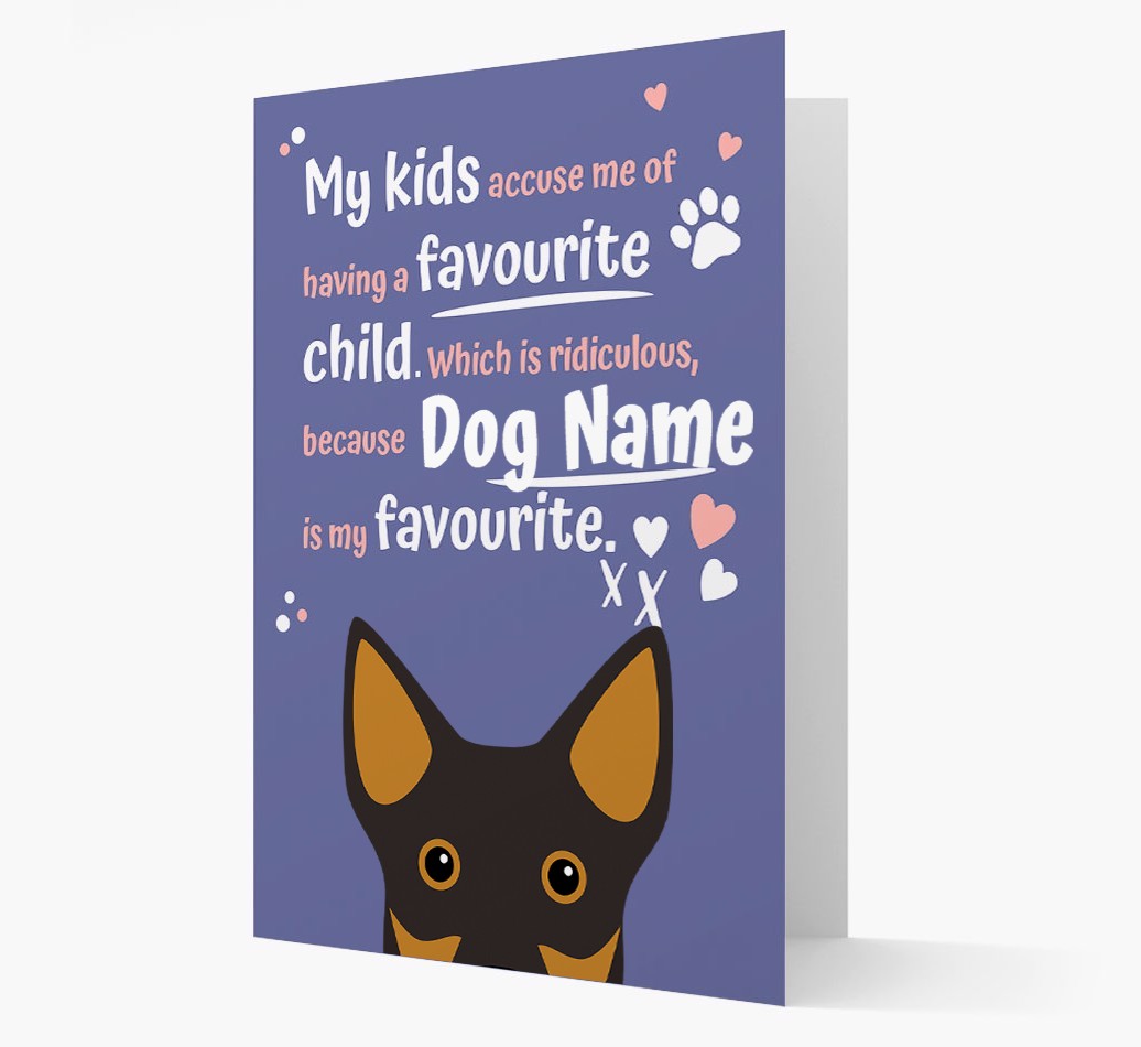 'Favourite Child' - Personalised {breedFullName} Card