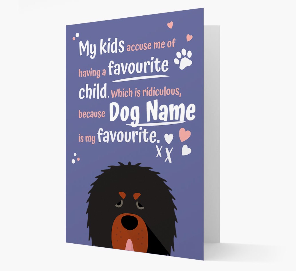 'Favourite Child' - Personalised {breedFullName} Card