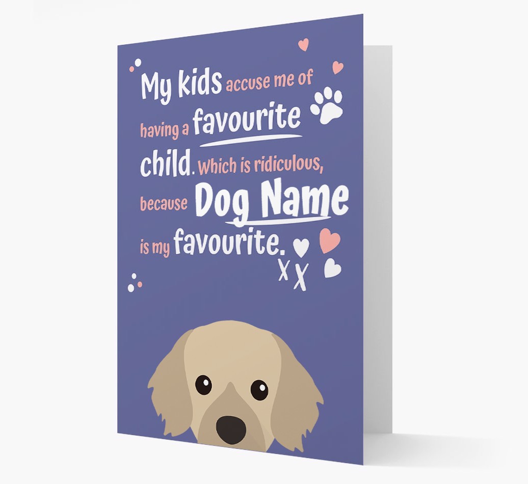 'Favourite Child' - Personalised {breedFullName} Card