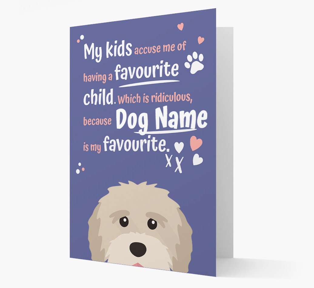 'Favourite Child' - Personalised {breedFullName} Card