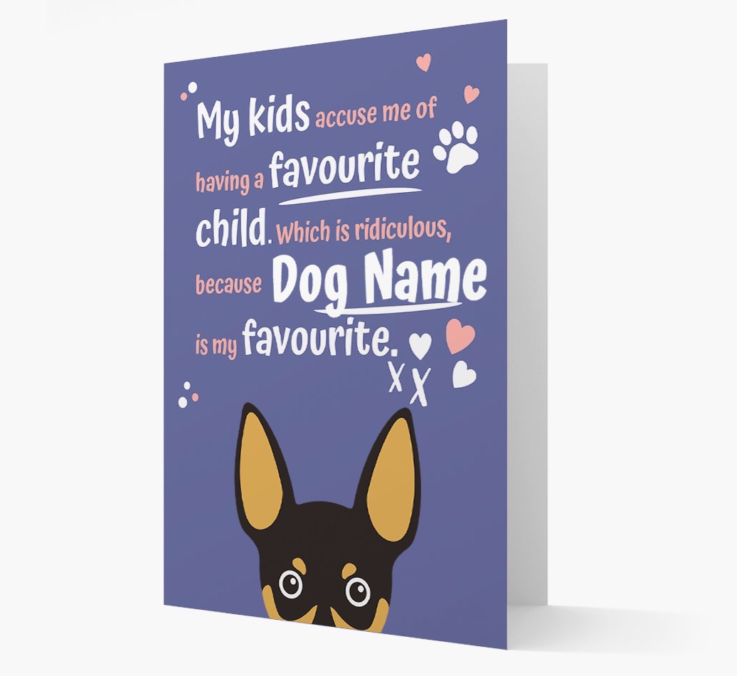 'Favorite Child' - Personalized {breedFullName} Card