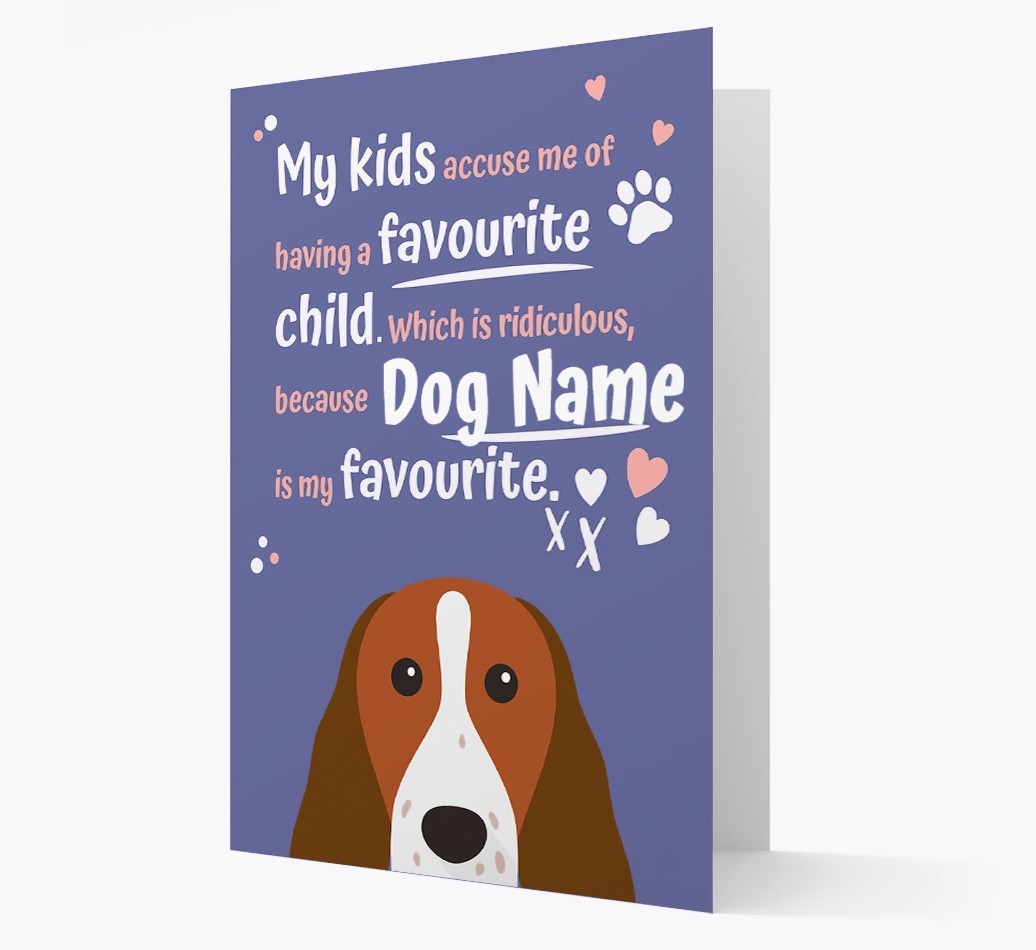 'Favourite Child' - Personalised {breedFullName} Card