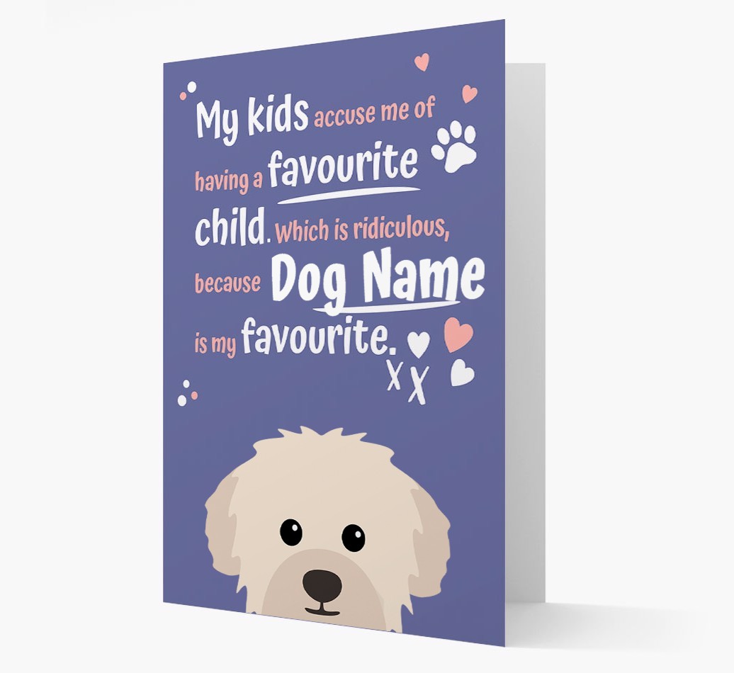 'Favourite Child' - Personalised {breedFullName} Card