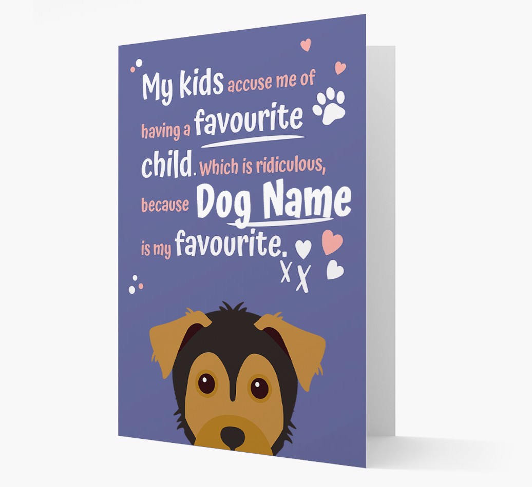 'Favourite Child' - Personalised {breedFullName} Card