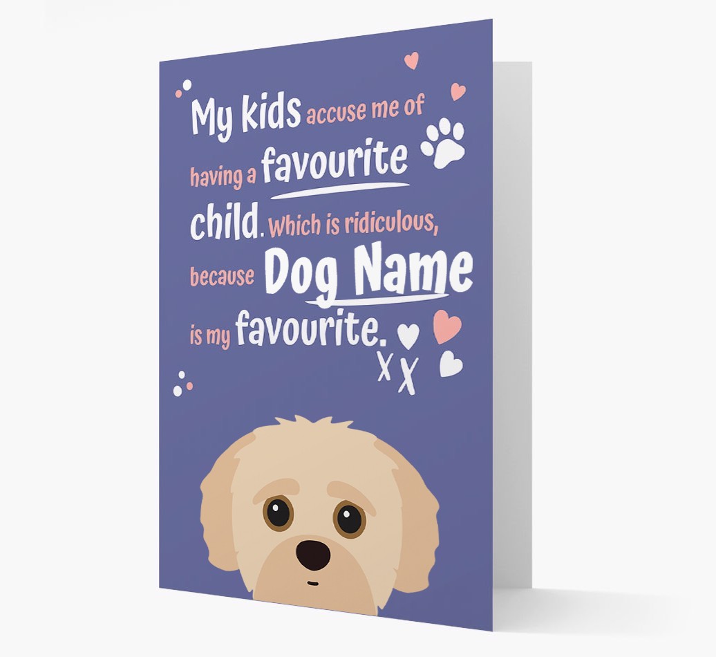 'Favourite Child' - Personalised {breedFullName} Card