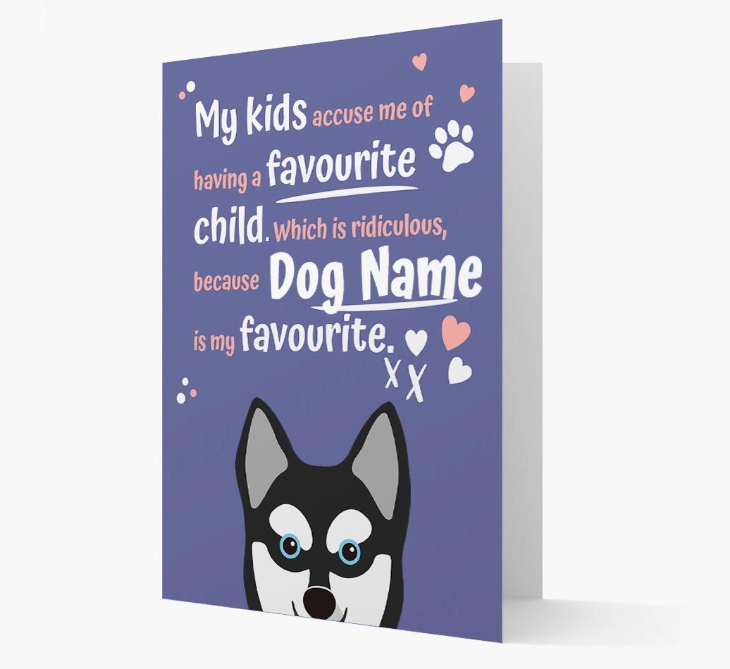 'Favorite Child' - Personalized {breedFullName} Card