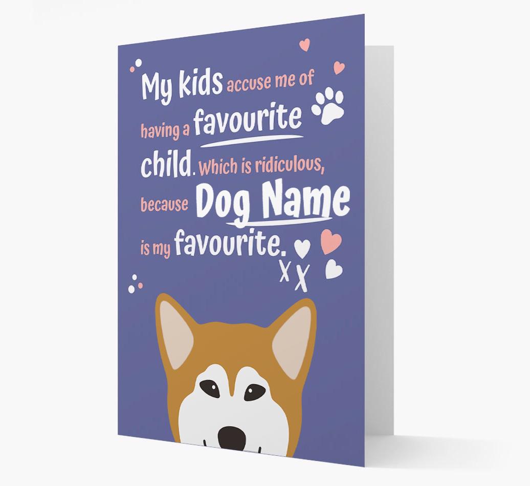 'Favorite Child' - Personalized {breedFullName} Card