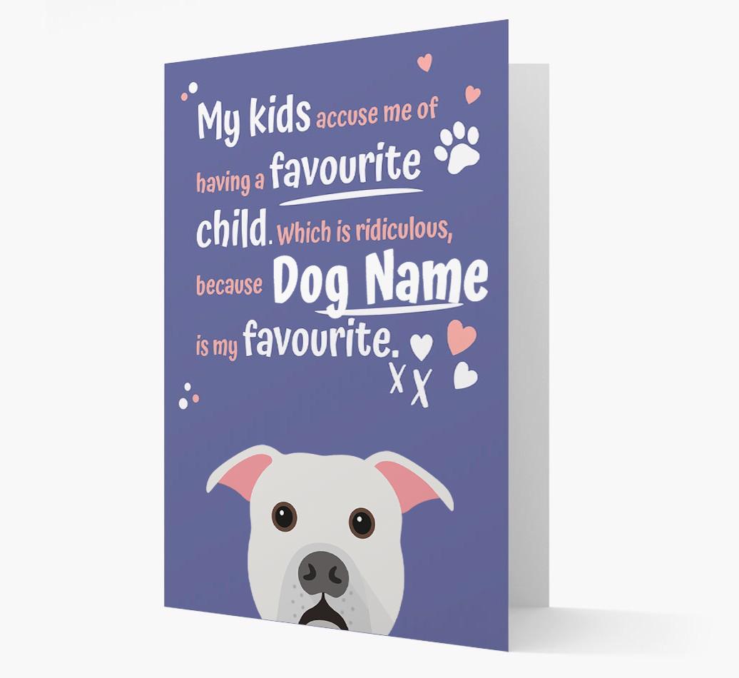 'Favorite Child' - Personalized {breedFullName} Card