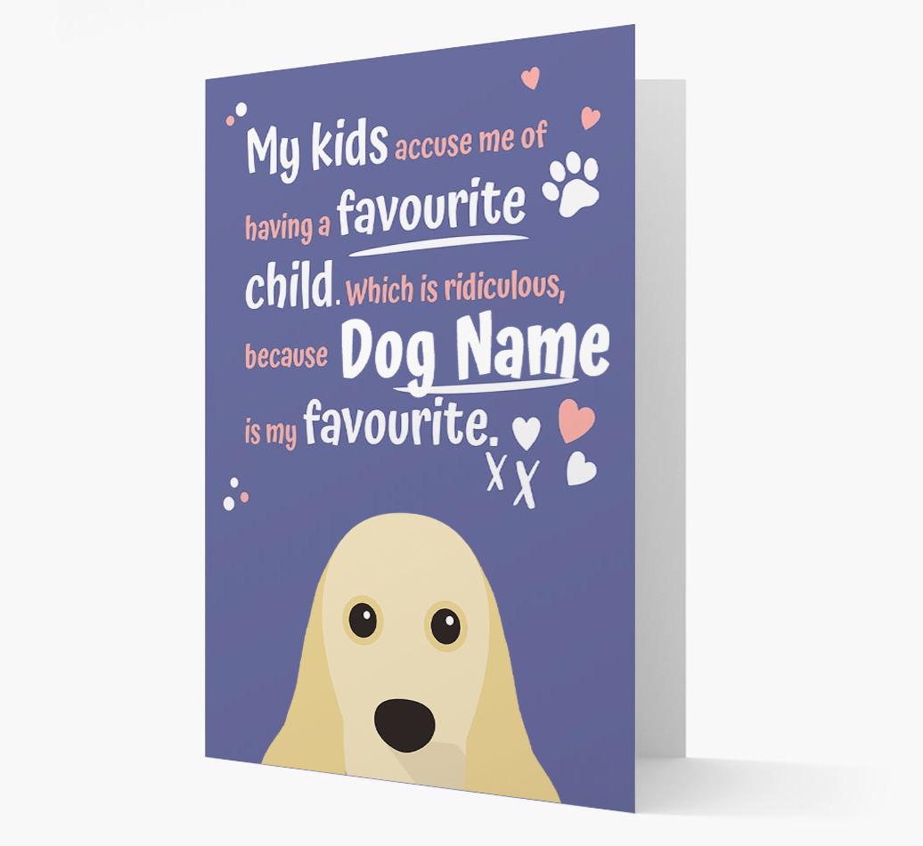 'Favorite Child' - Personalized {breedFullName} Card