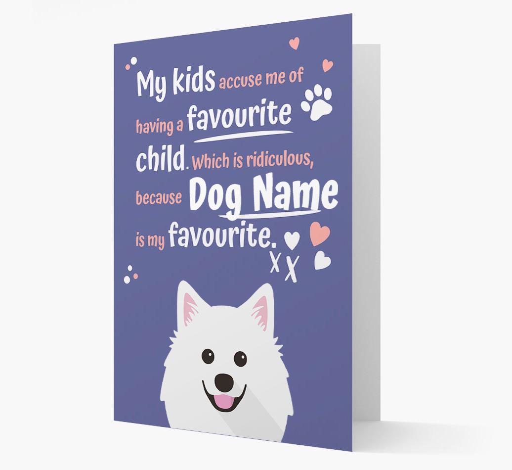 'Favorite Child' - Personalized {breedFullName} Card