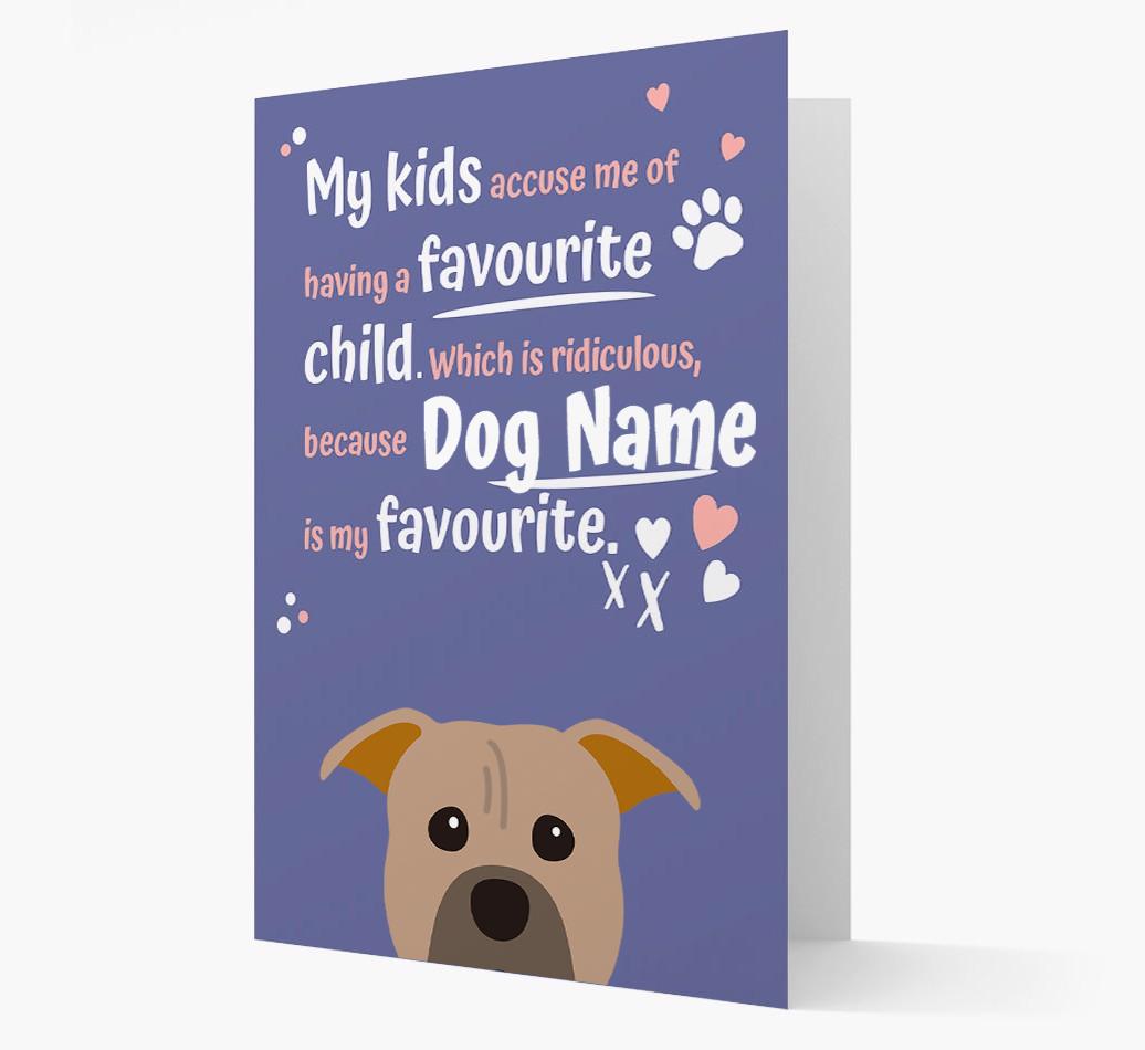 'Favorite Child' - Personalized {breedFullName} Card