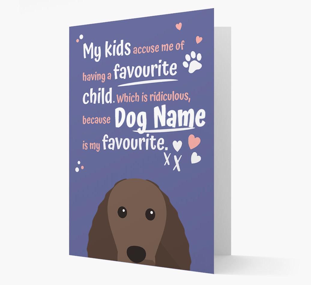 'Favorite Child' - Personalized {breedFullName} Card